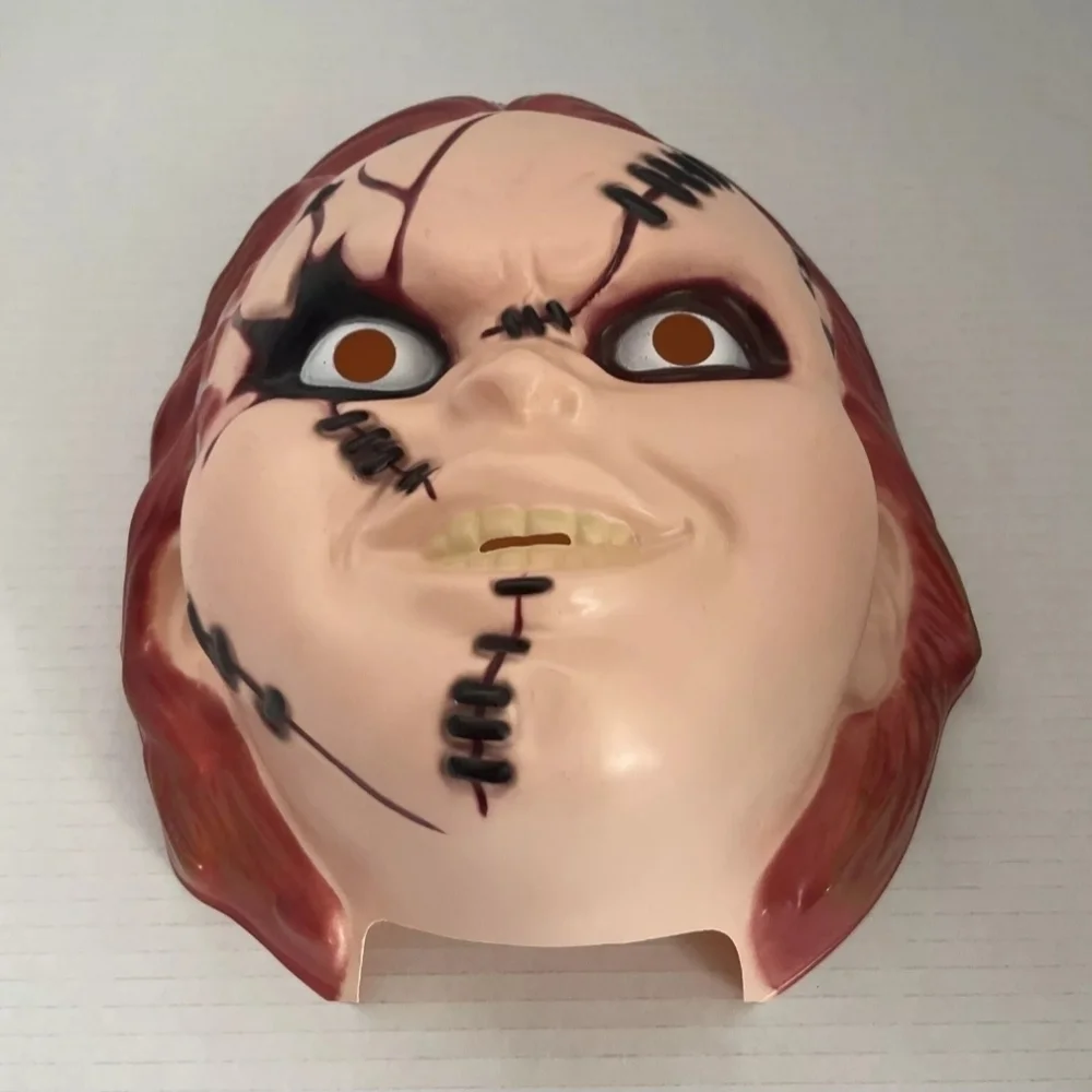 Chucky Childs Play Good Guy Costume Halloween Cosplay Adjustable Mask w/…